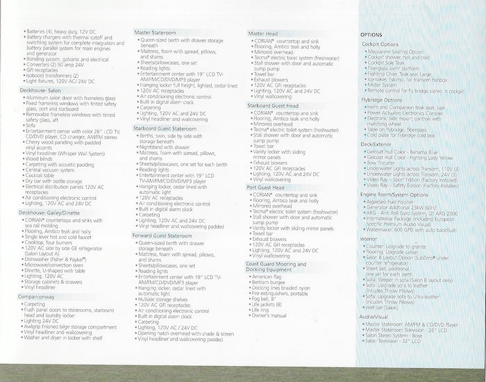 Bertram 570 Convertible Brochure