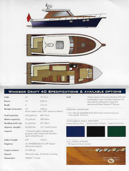 Windsor Craft 40 DVD Brochure