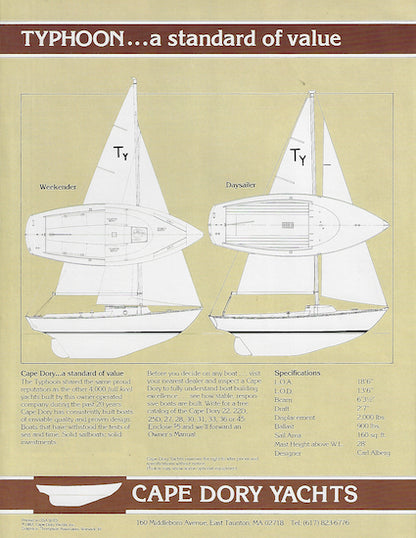 Cape Dory Typhoon & Weekender Brochure