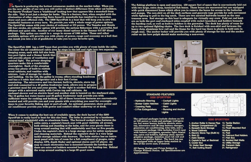Pro Sports 3200 Sport Fish Brochure