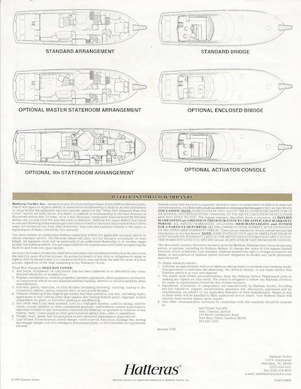 Hatteras 60 Convertible Specification Brochure – SailInfo I ...