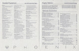 Phoenix 34 SFX Convertible  Specification Brochure