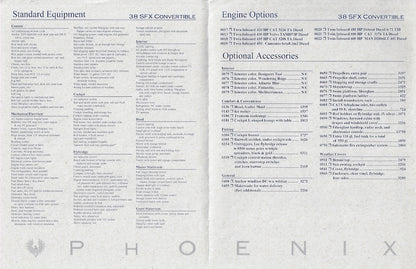 Phoenix 38 SFXConvertible Specification Brochure