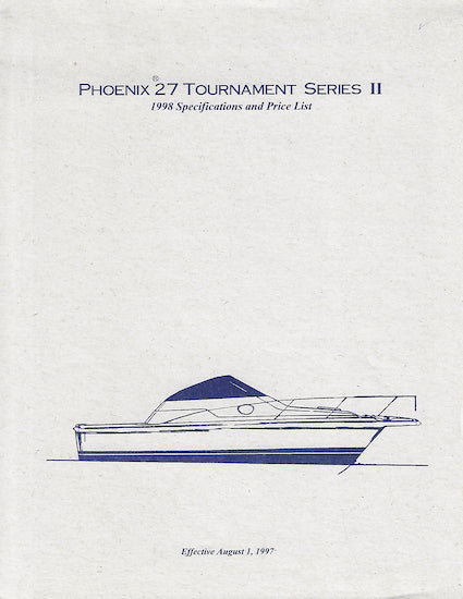 Phoenix 27 Tournament Series II Specification Brochure