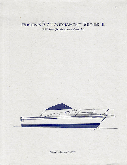 Phoenix 27 Tournament Series II Specification Brochure