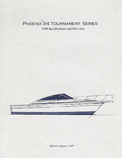 Phoenix 34 Tournament Series Specification Brochure