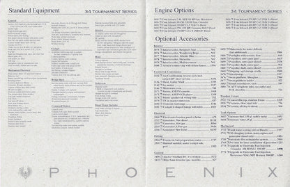 Phoenix 34 Tournament Series Specification Brochure