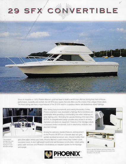 Phoenix 29 SFX Convertible Brochure