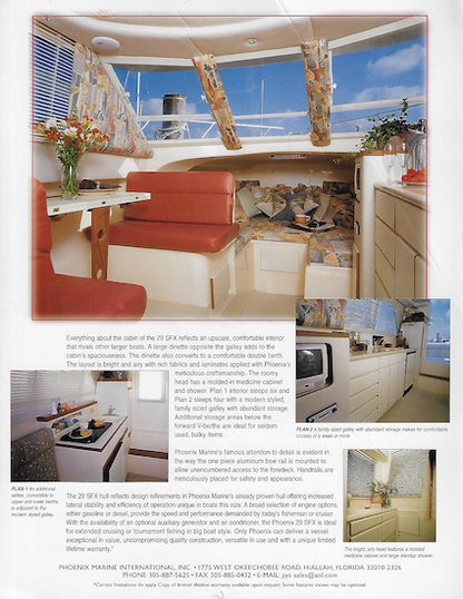 Phoenix 29 SFX Convertible Brochure