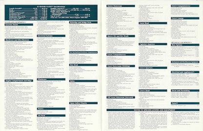 Hatteras 92 Motor Yacht Specification Brochure