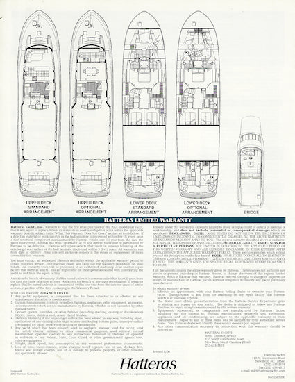 Hatteras 92 Motor Yacht Specification Brochure