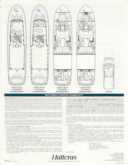 Hatteras 92 Motor Yacht Specification Brochure