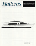 Hatteras 92 Motor Yacht Specification Brochure