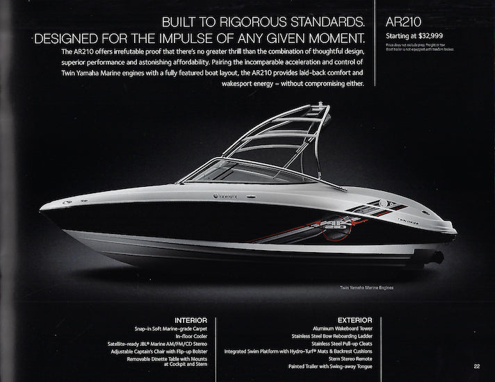 Yamaha 2009 Sport Boats Brochure