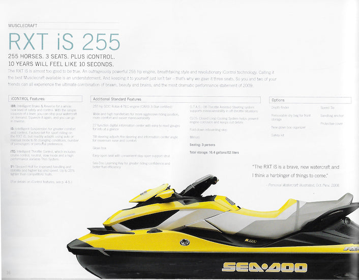 Sea Doo 2009 Watercraft Brochure SailInfo I