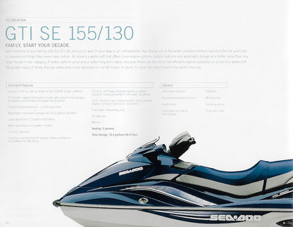Sea Doo 2009 Watercraft Brochure