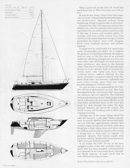 C&C 29 Brochure