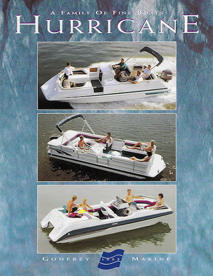 Hurricane 1995 Deck Boat Poster Brochure