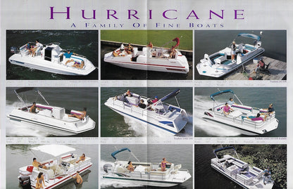 Hurricane 1995 Deck Boat Poster Brochure