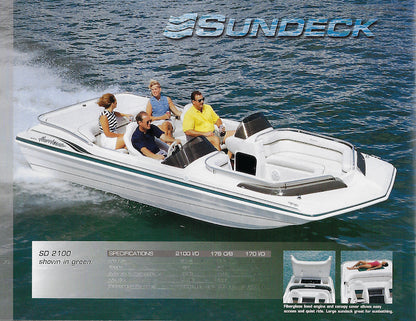 Hurricane 1997 Deck Boat Brochure