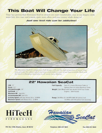 Hawaiian SeaCat Brochure