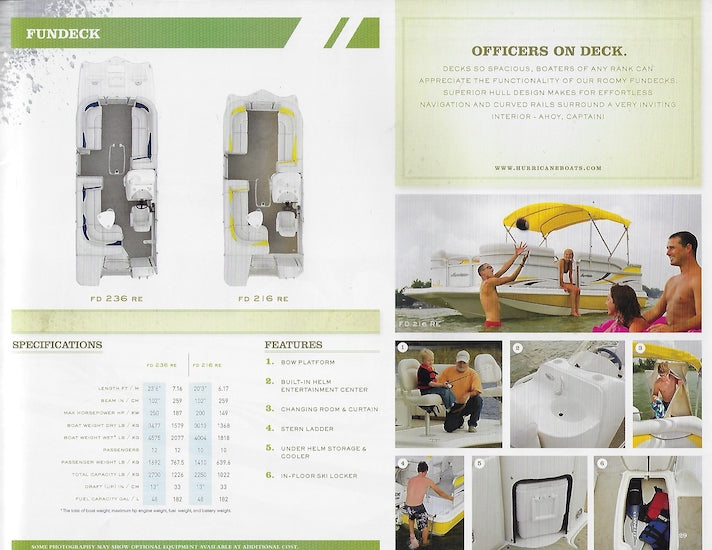 Hurricane 2009 Deck Boat Brochure
