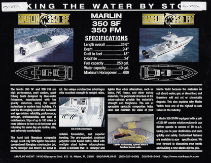 Marlin 350SF Brochure