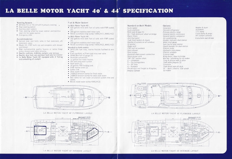 La Belle 40 / 44 Brochure