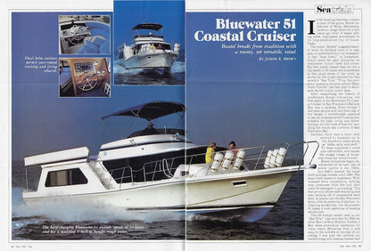 Bluewater 51 Coastal Cruiser Sea Magazine Reprint Brochure