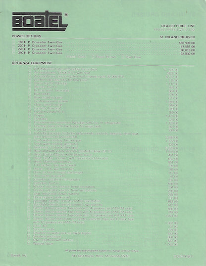 Bluewater Boatel Inland Cruiser Brochure