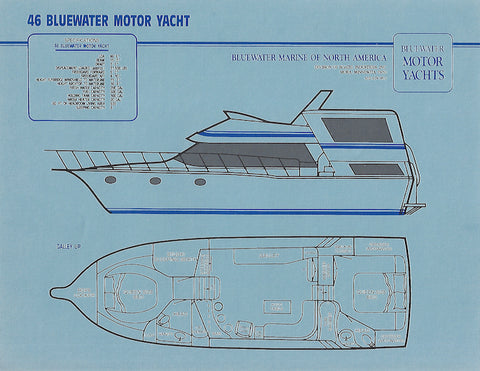 Bluewater 46 Motor Yacht Specification Brochure