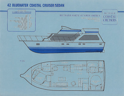 Bluewater 42 Cockpit Motor Yacht Specification Brochure