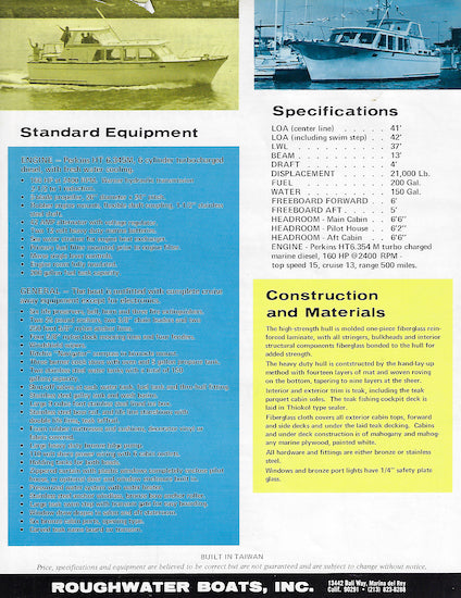 Roughwater 41 Brochure