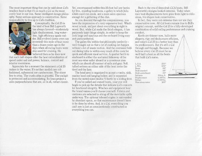 Cal 25 Brochure