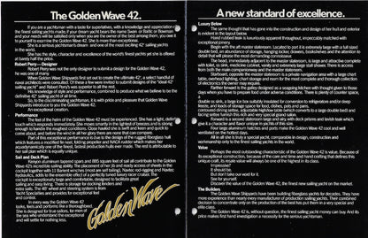 Cheoy Lee Golden Wave 42 Brochure