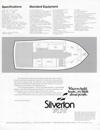 Silverton 31 Sedan Brochure