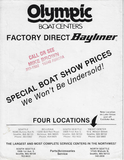 Bayliner 1981 Abbreviated Brochure