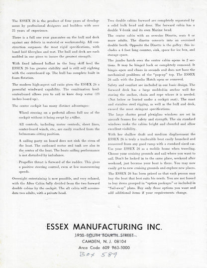 Essex 26 Brochure