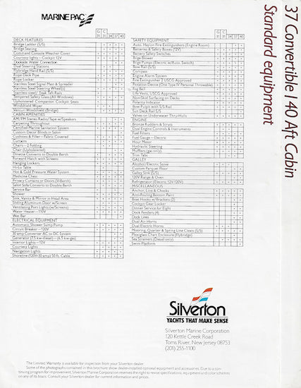 Silverton 1980s Brochure