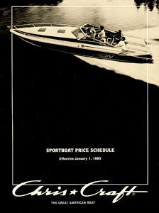 Chris Craft 1983 Sport Boat Price List