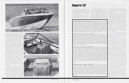 Chaparral 187 Powerboat Magazine Reprint Brochure