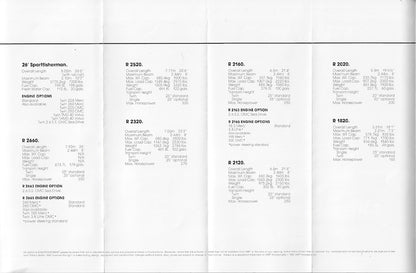 Robalo 1982 Full Line Brochure