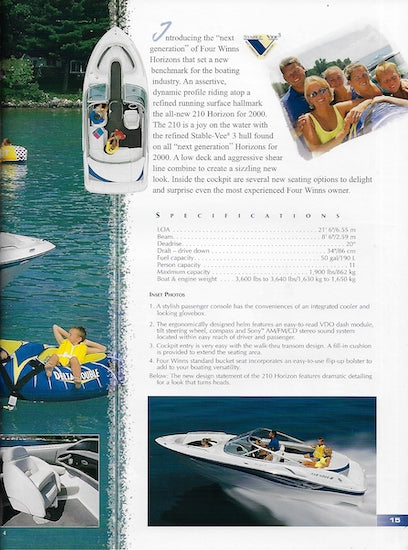 Four Winns 2000 Sport Boats Brochure