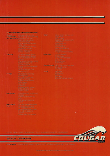 Cougar US 46 Brochure