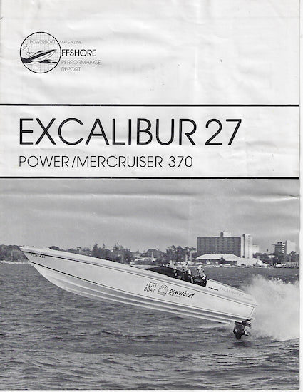 Excalibur 27 Offshore Magazine Reprint Brochure