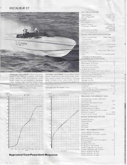 Excalibur 27 Offshore Magazine Reprint Brochure