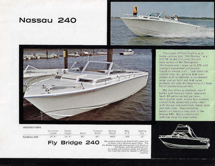Fleet Craft 1976 Brochure Package SailInfo I