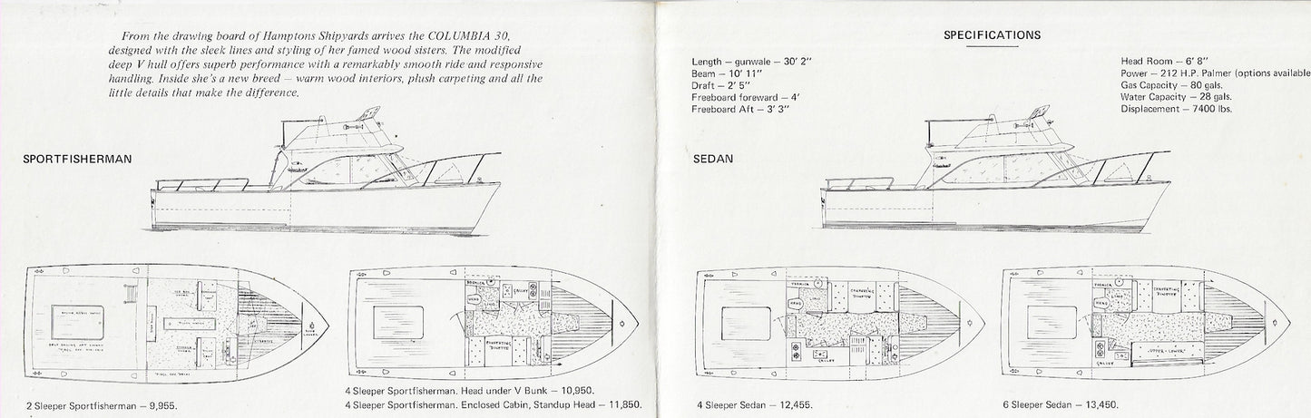 Hamptons Shipyard Columbia II Brochure