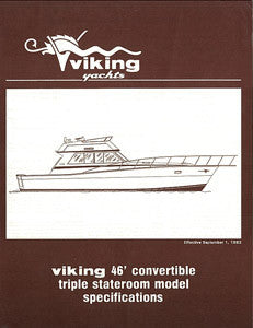 Viking 46 Convertible Triple Stateroom Specification Brochure