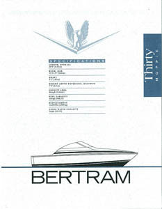 Bertram 30 Moppie Specification Brochure